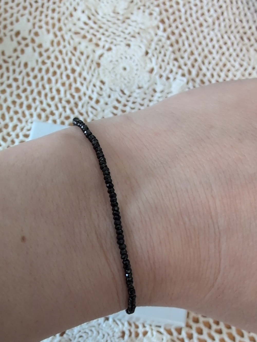 Dainty Spinel Stretch Bracelet